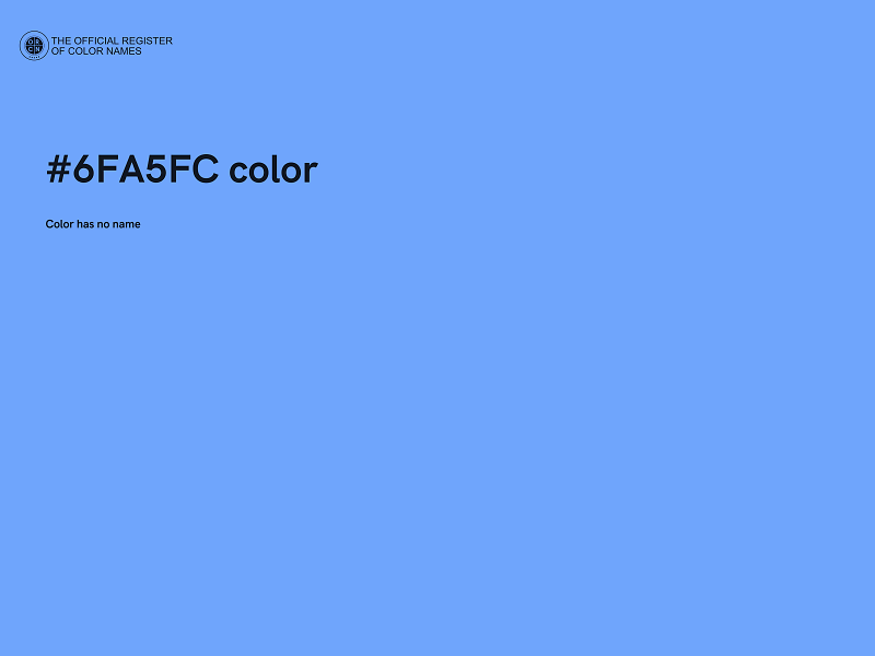 #6FA5FC color image