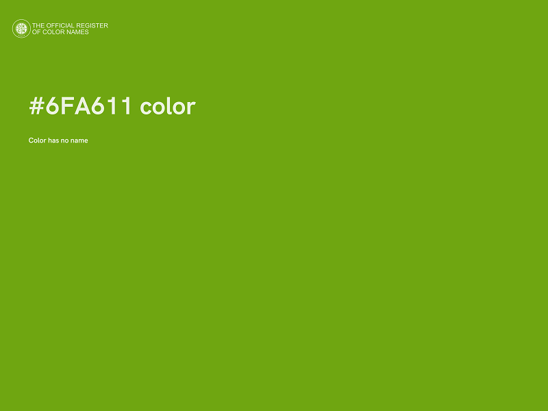 #6FA611 color image