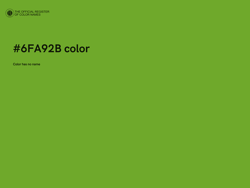 #6FA92B color image