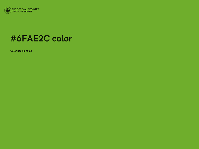 #6FAE2C color image