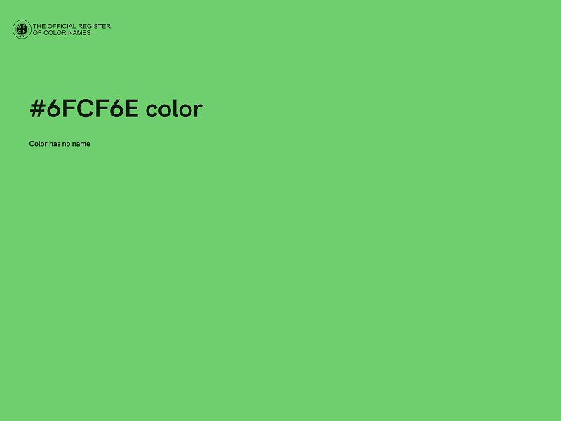 #6FCF6E color image