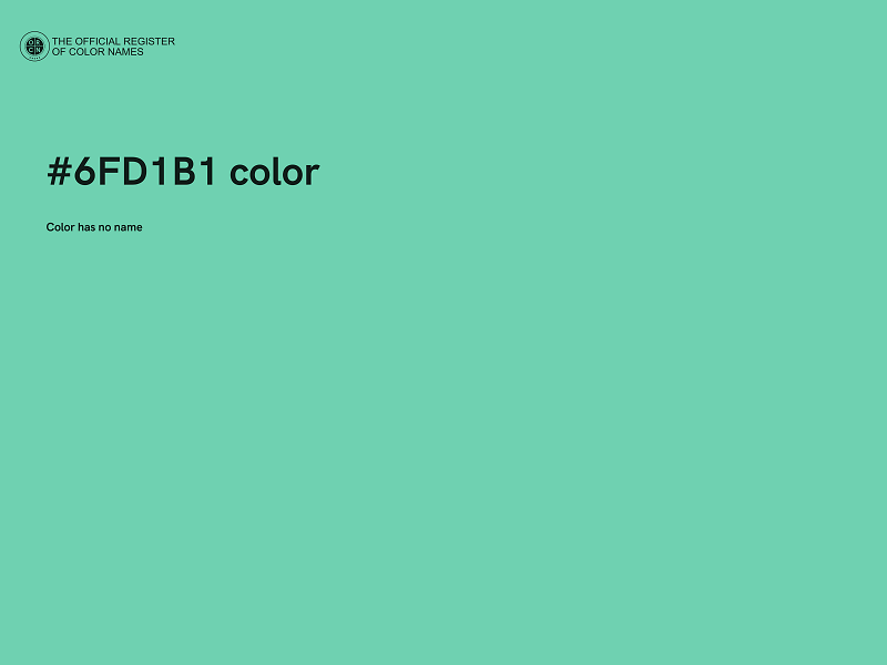 #6FD1B1 color image