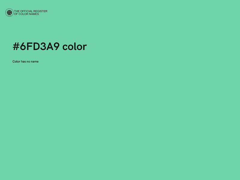 #6FD3A9 color image