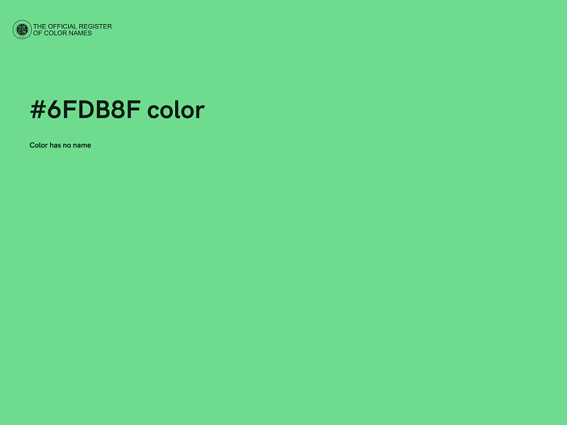 #6FDB8F color image