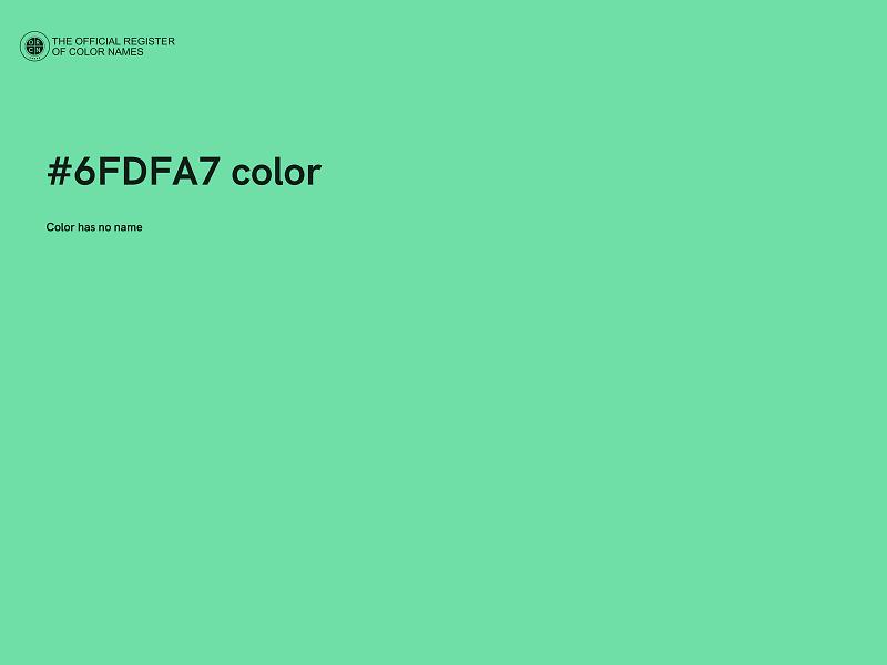 #6FDFA7 color image