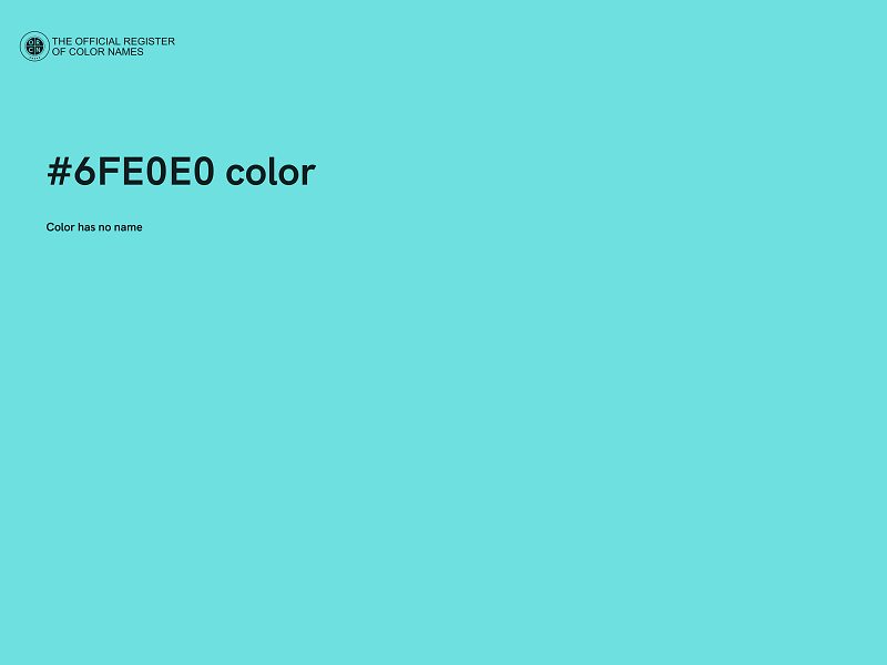 #6FE0E0 color image