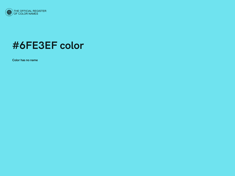 #6FE3EF color image