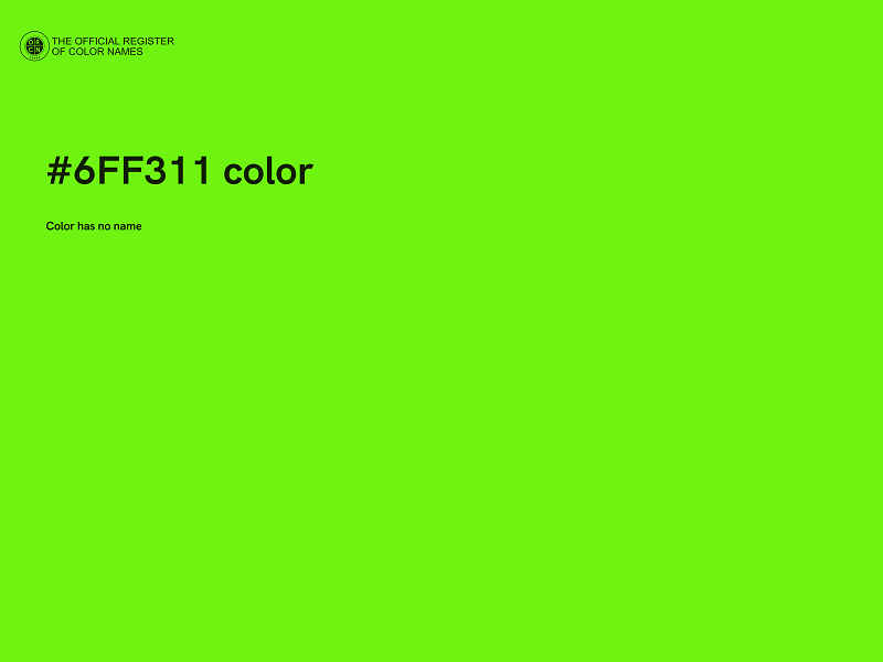 #6FF311 color image