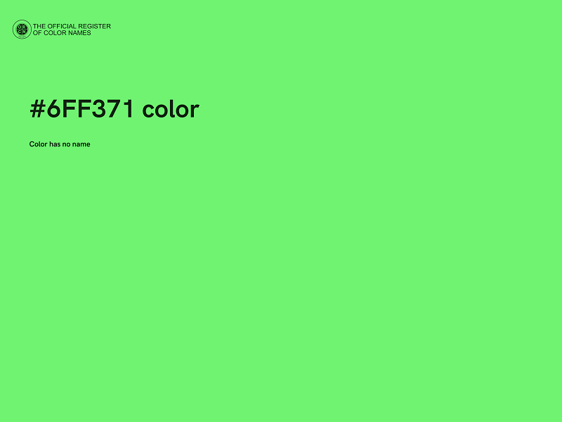 #6FF371 color image