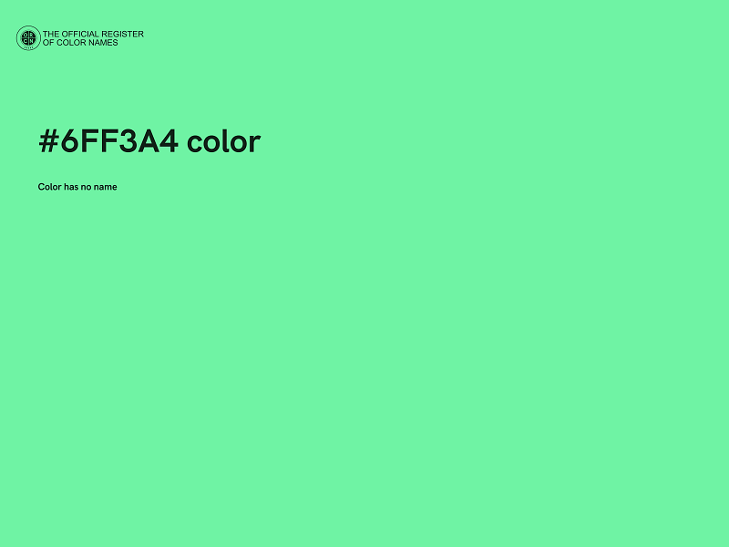 #6FF3A4 color image