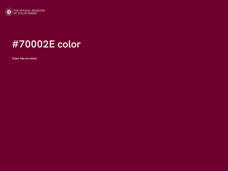 #70002E color image