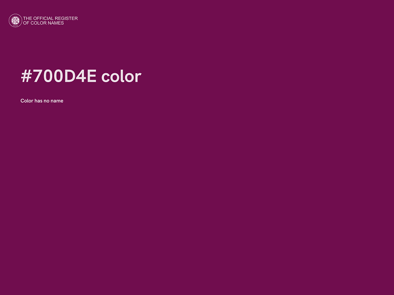 #700D4E color image