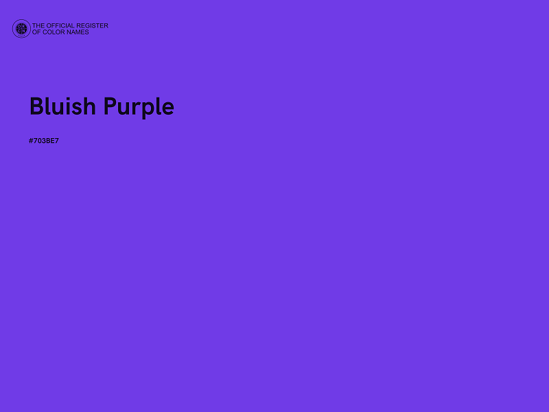 #703BE7 - Bluish Purple color image