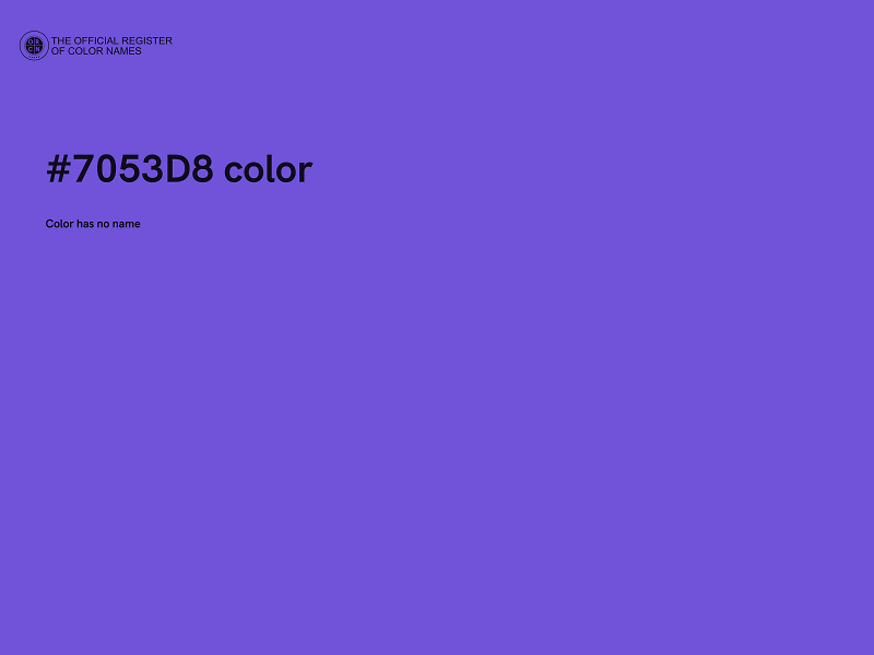 #7053D8 color image