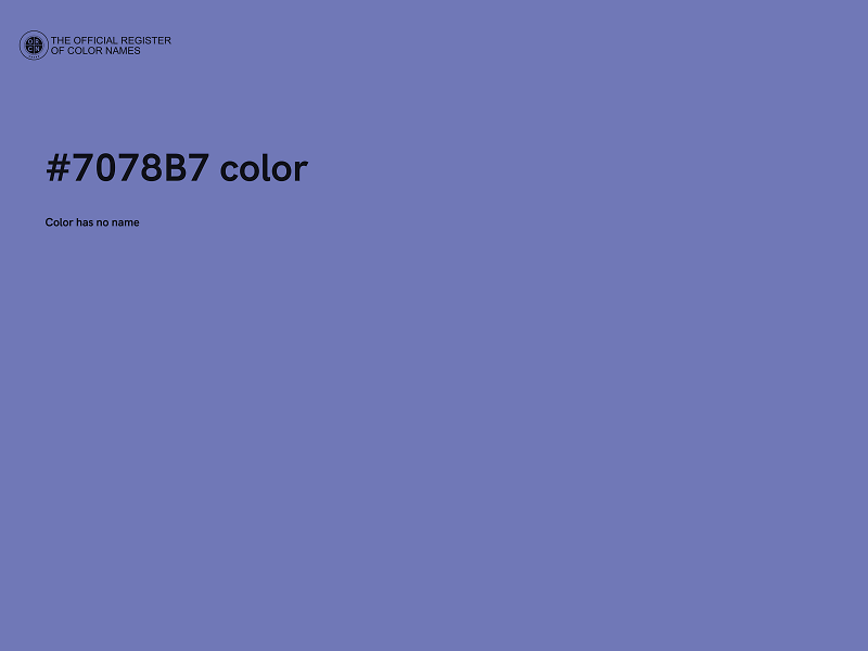 #7078B7 color image