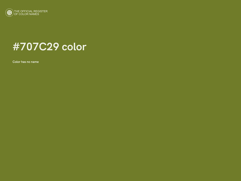 #707C29 color image