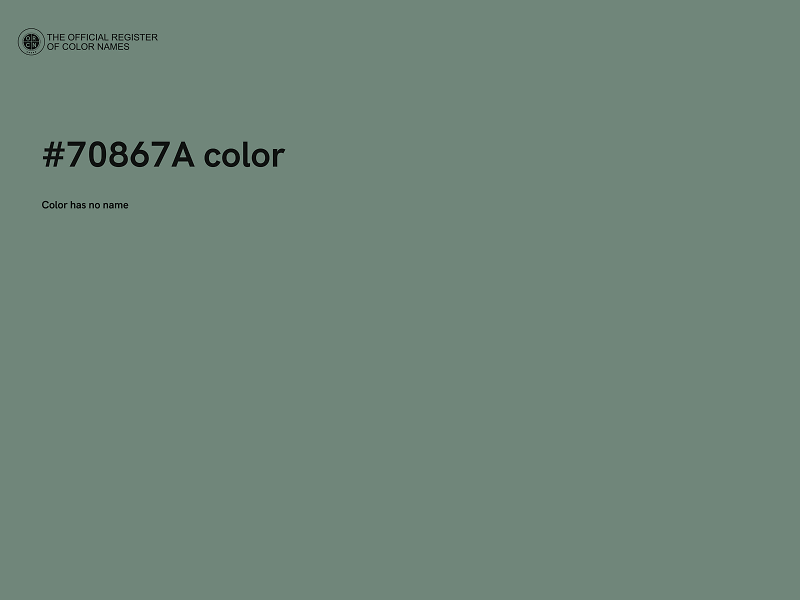 #70867A color image