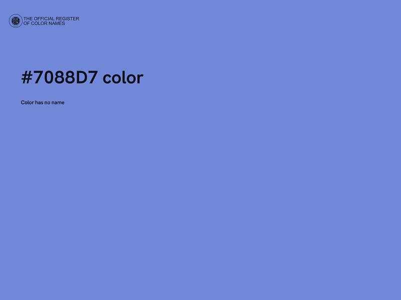 #7088D7 color image