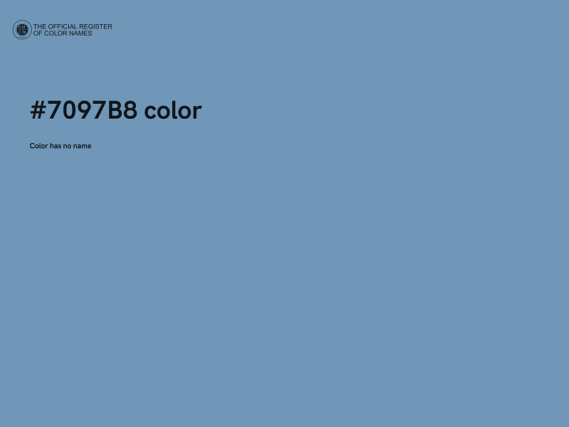 #7097B8 color image