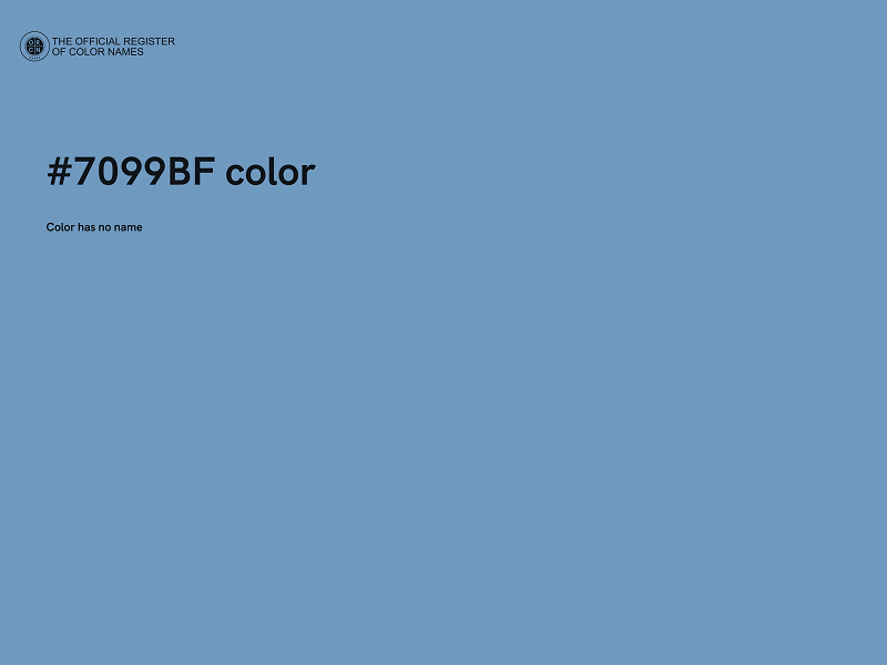 #7099BF color image