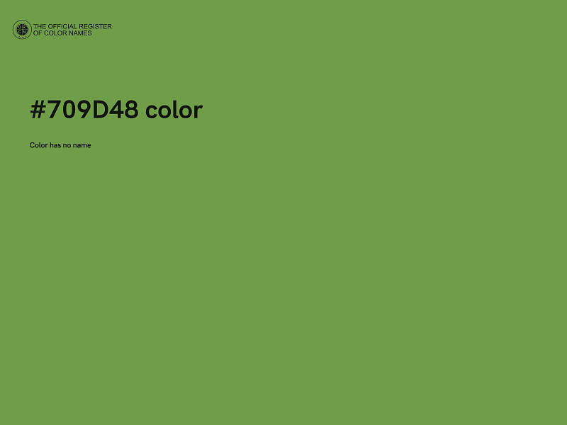 #709D48 color image