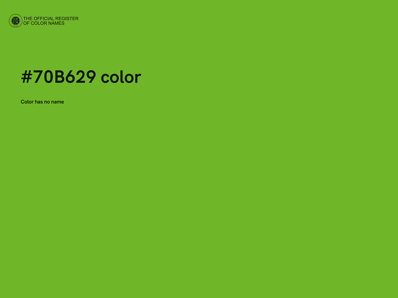 #70B629 color image