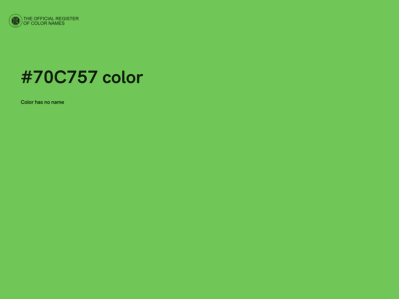 #70C757 color image