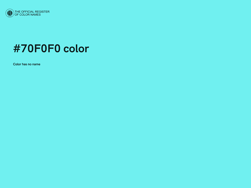 #70F0F0 color image