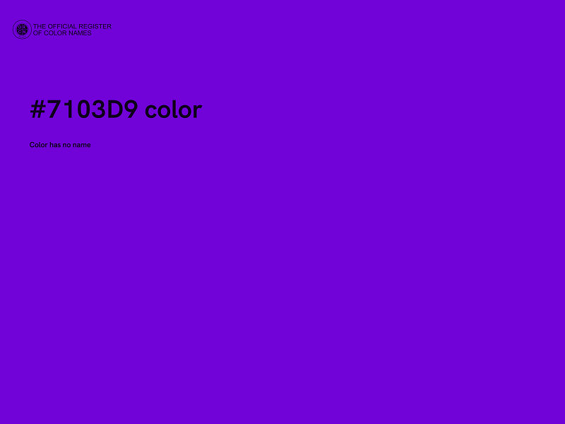 #7103D9 color image