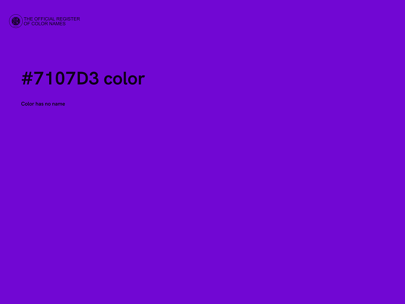 #7107D3 color image