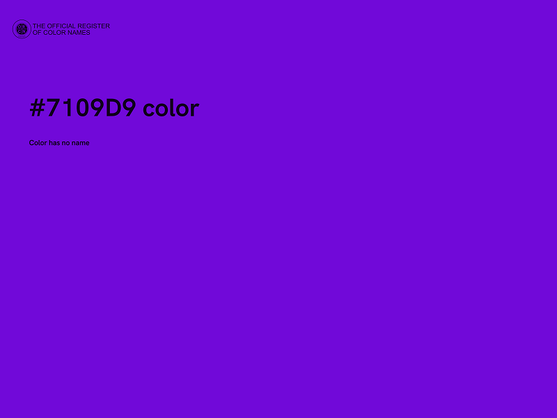 #7109D9 color image