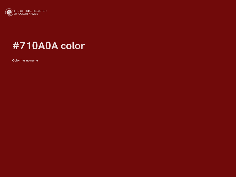 #710A0A color image