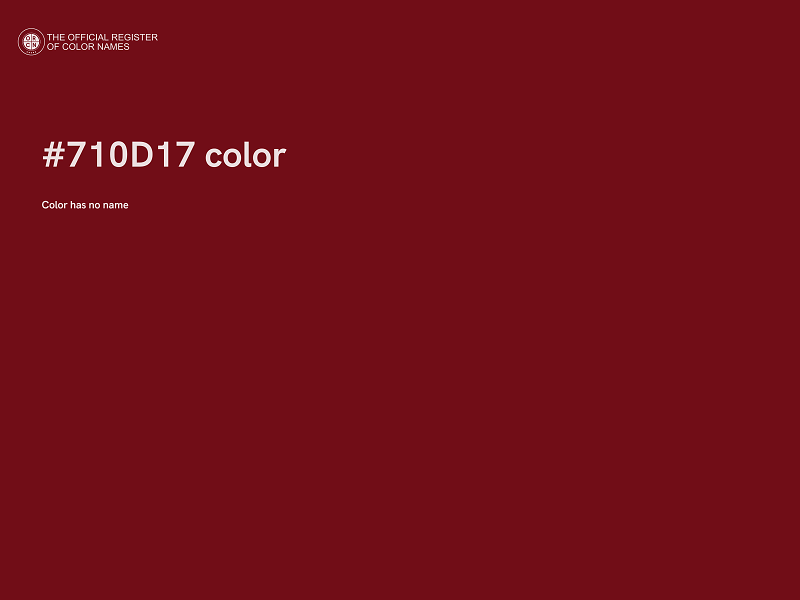 #710D17 color image