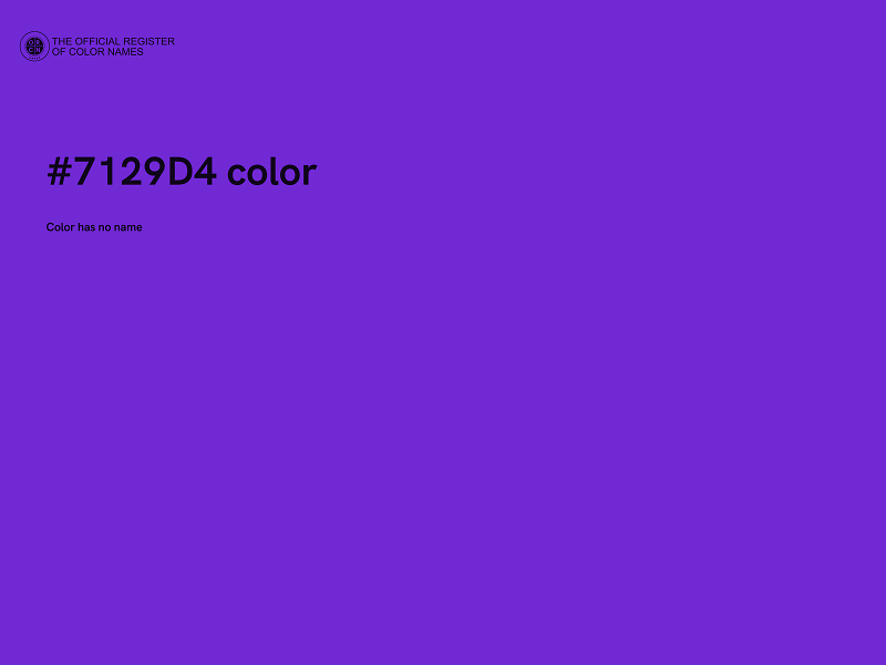 #7129D4 color image