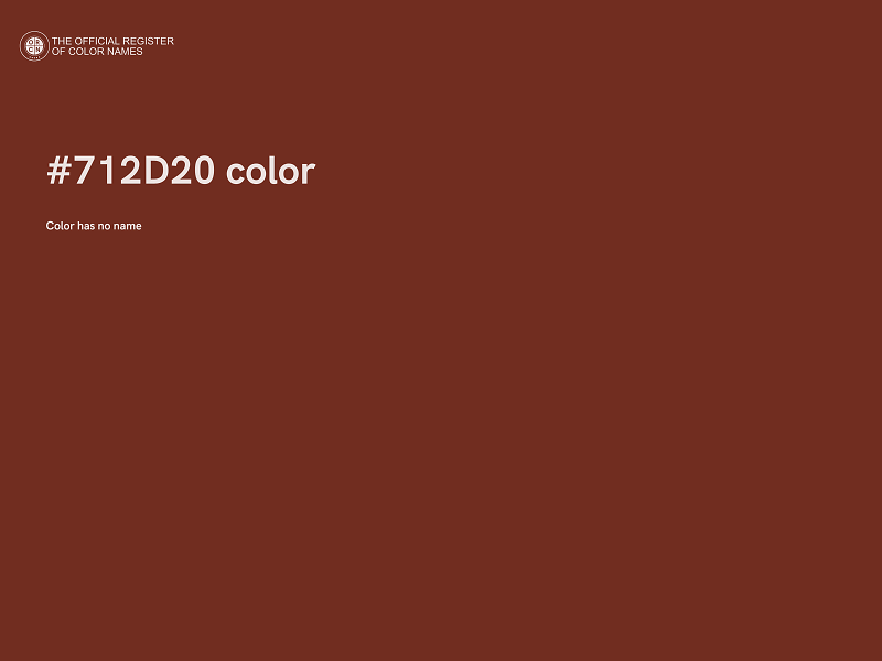 #712D20 color image