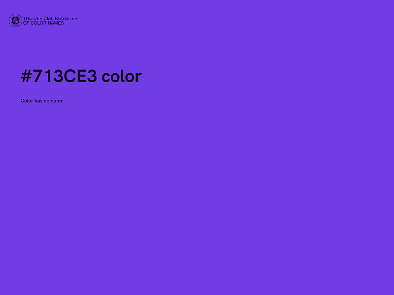 #713CE3 color image