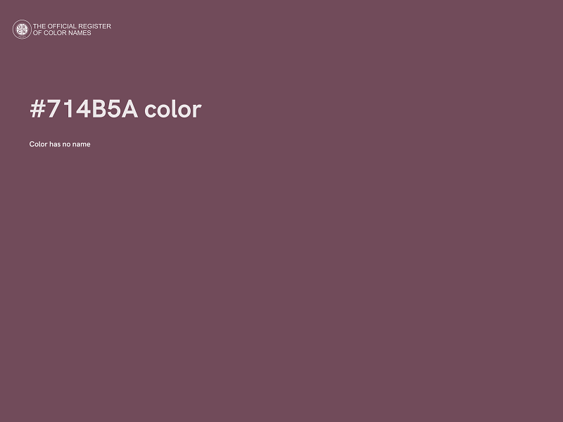 #714B5A color image