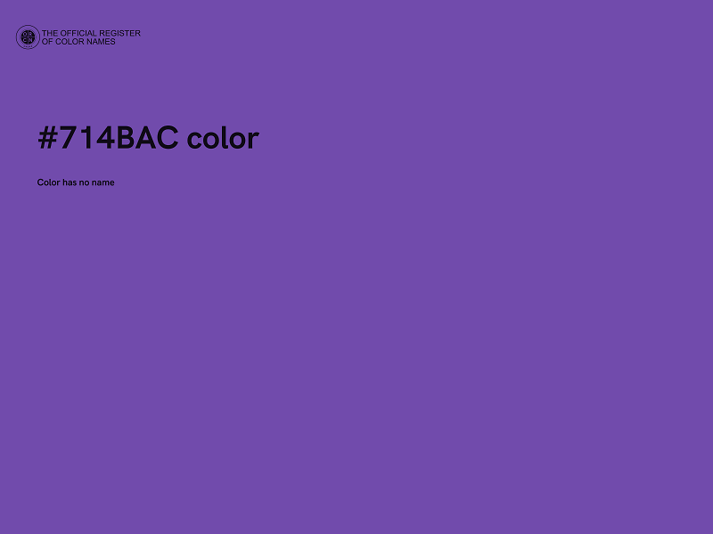 #714BAC color image