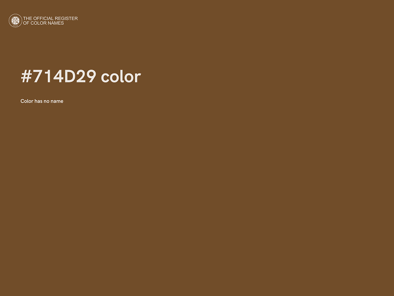 #714D29 color image