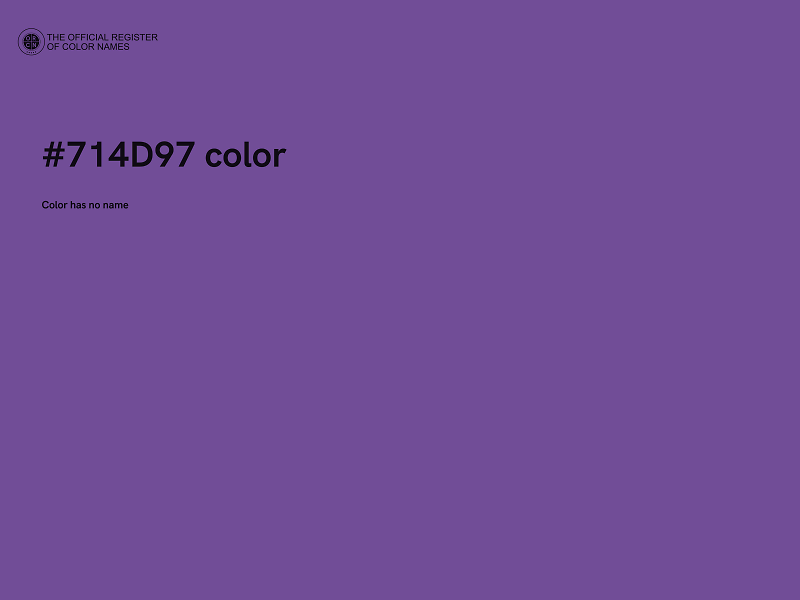 #714D97 color image