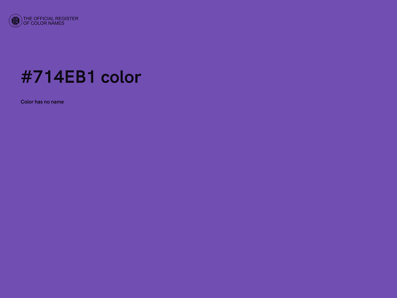 #714EB1 color image