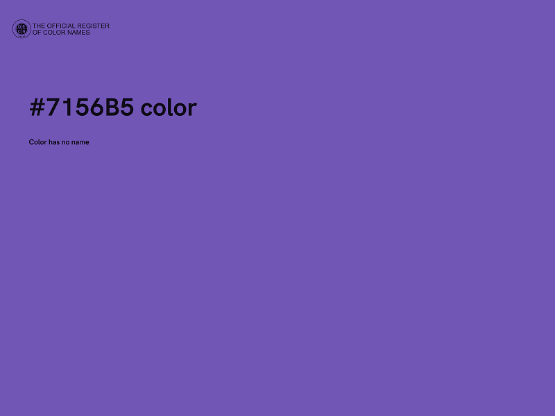 #7156B5 color image