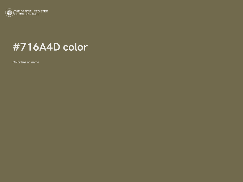 #716A4D color image