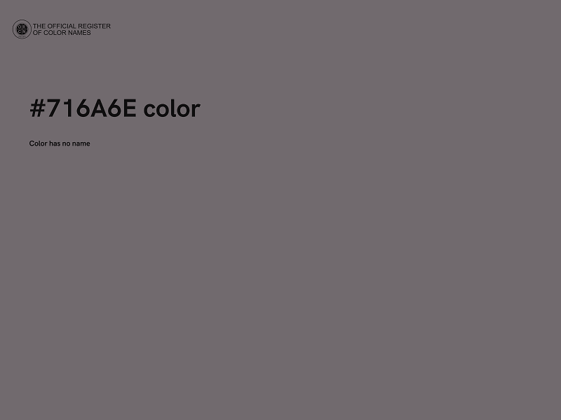 #716A6E color image