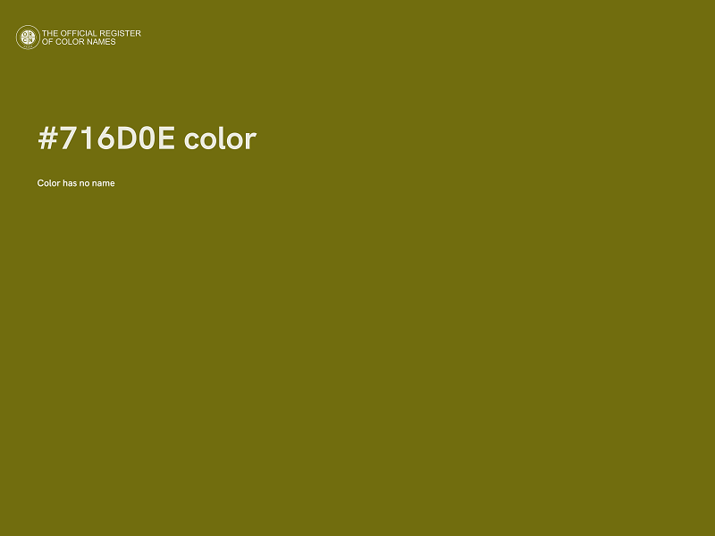 #716D0E color image