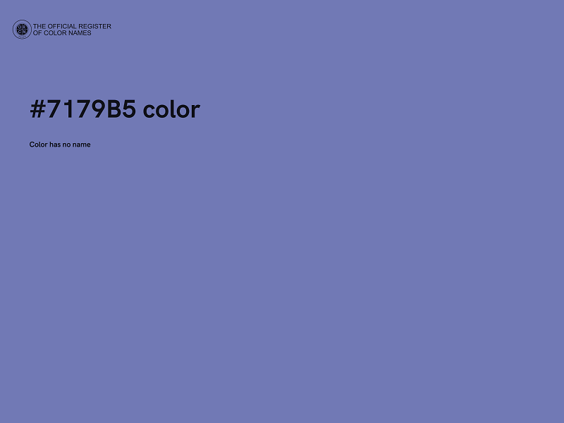 #7179B5 color image