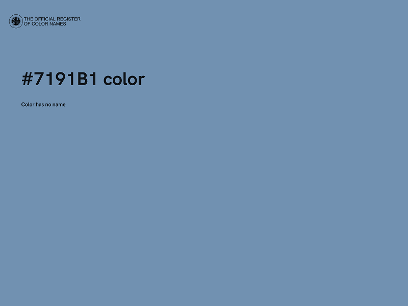 #7191B1 color image