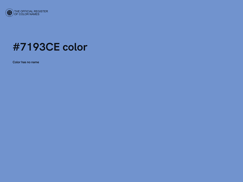 #7193CE color image