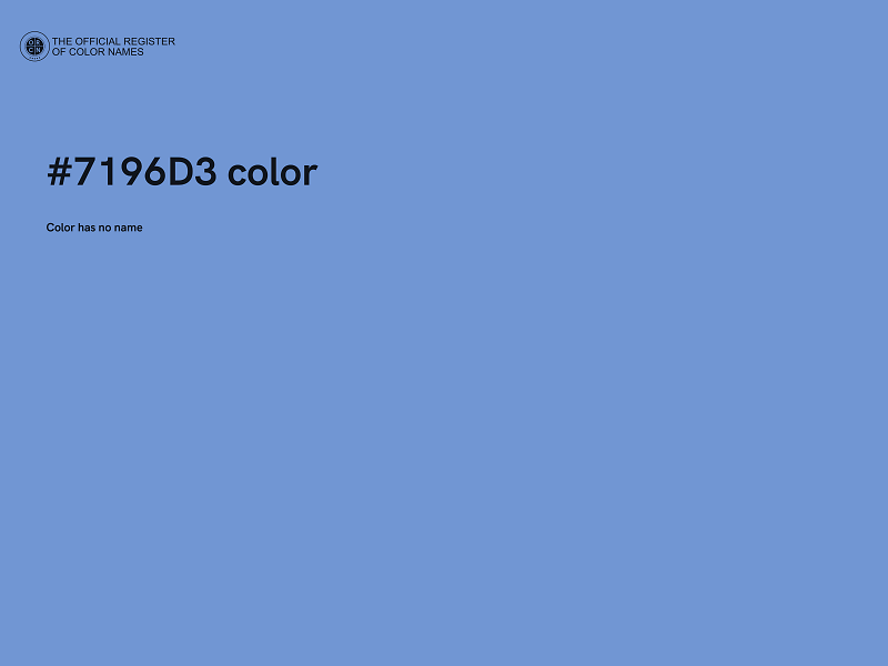 #7196D3 color image