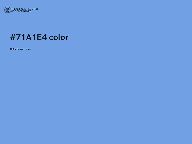 #71A1E4 color image